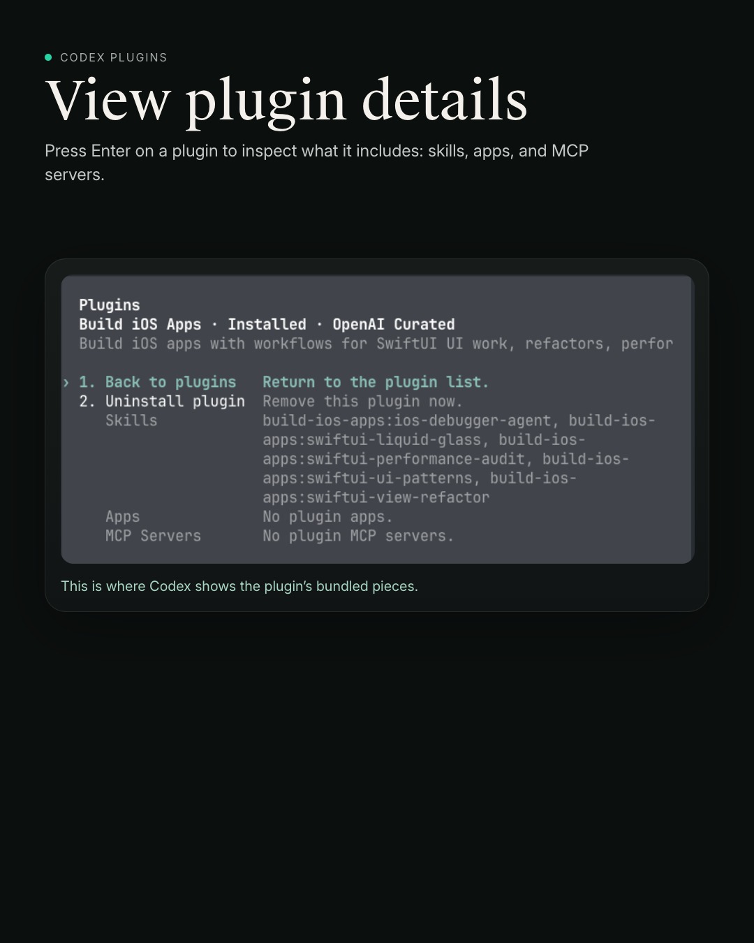 Plugin details